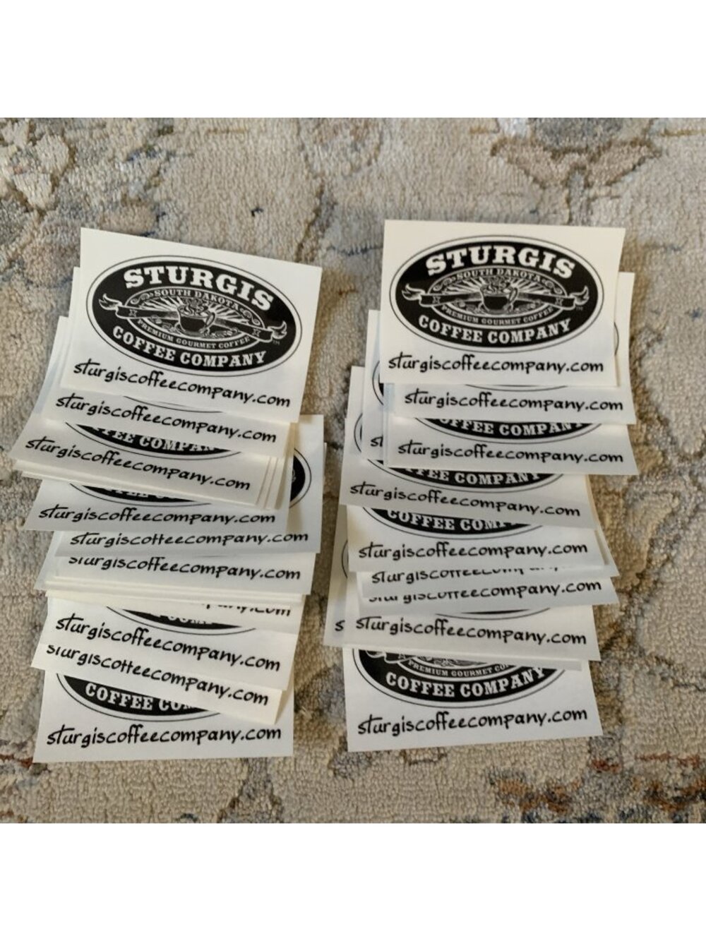 Lot of 27 Sturgis Coffee Company Black And White  Stickers South Dakota